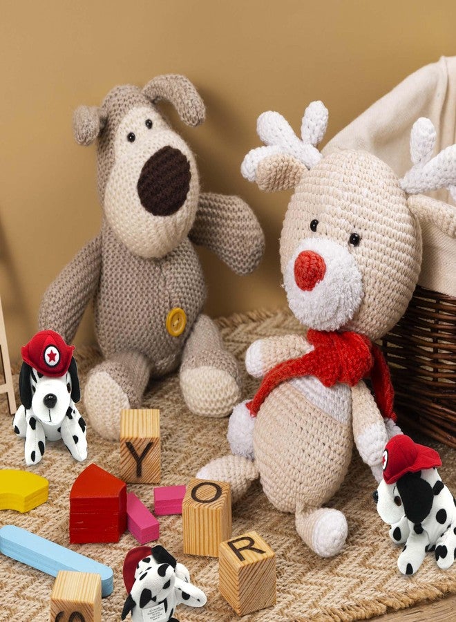 4E's Novelty 12 Pack Dalmatians Stuffed Animals - Soft Stuffed Dalmatian Dog Plush, 6” Small Dalmatian Puppy Plush with Fire Hat, Dalmatian Dog Toy for Kids, Birthday Party Favors - Image 5